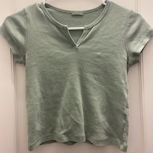Green brandymelville ashlyn v notch top
